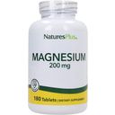 NaturesPlus Magnesium 200mg - 180 tablets