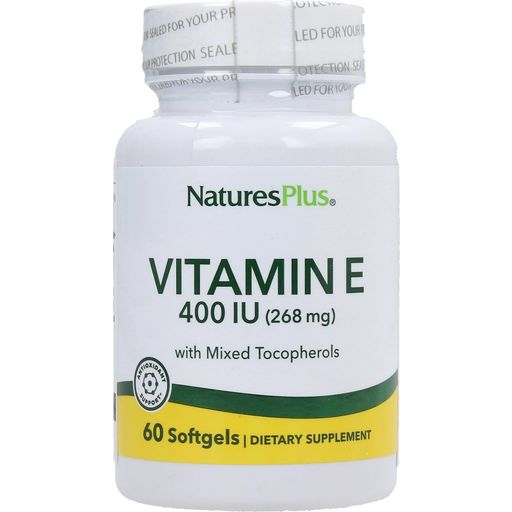 Nature's Plus Vitamin E 400 IU-pomiješani tokoferoli - 60 Gel-kapsule