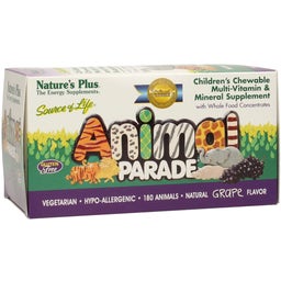 Animal Parade Multivitamin, 180 žvečljivih tablet - grozdje, 180 pastil