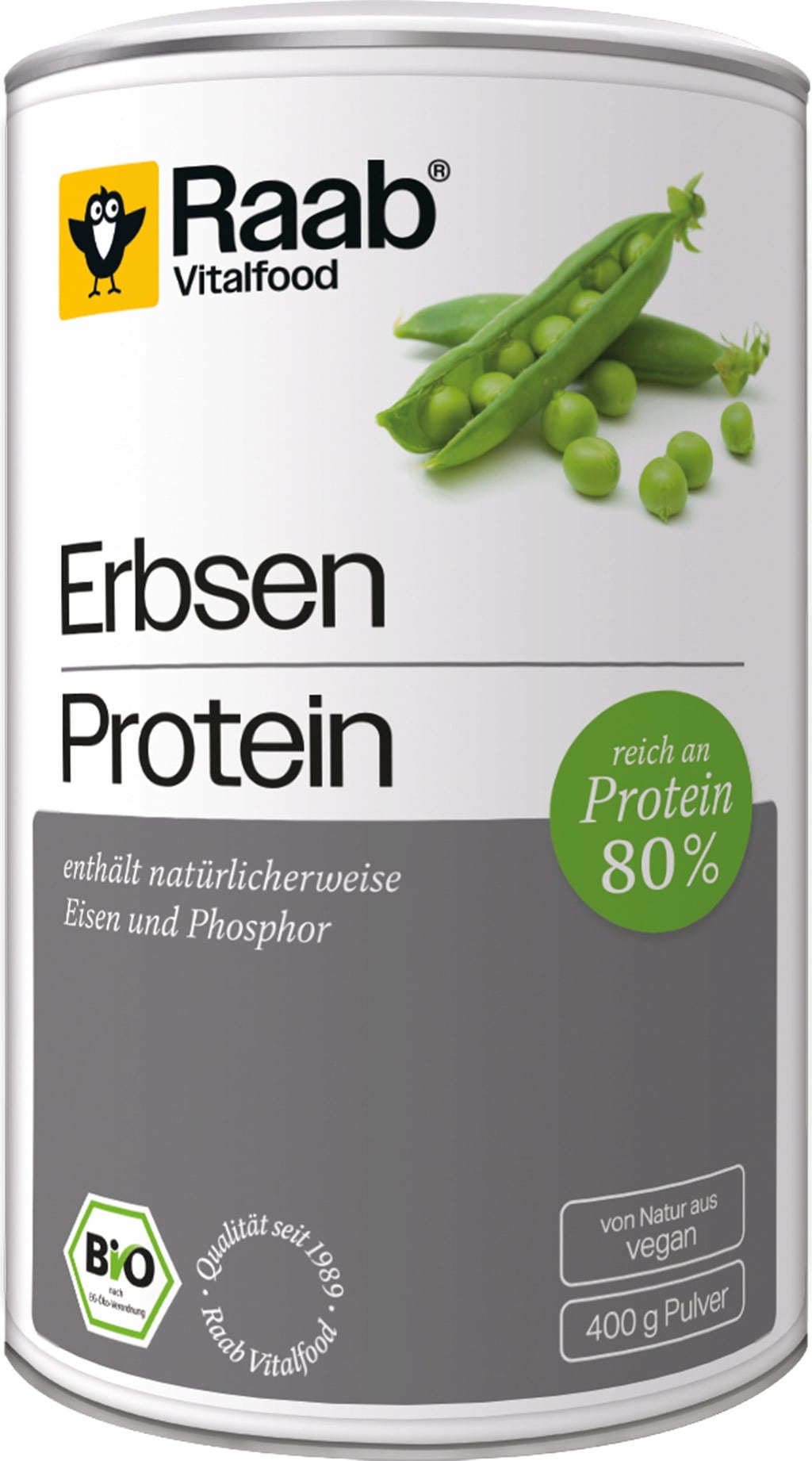 Raab Vitalfood Proteine di Piselli Bio in Polvere