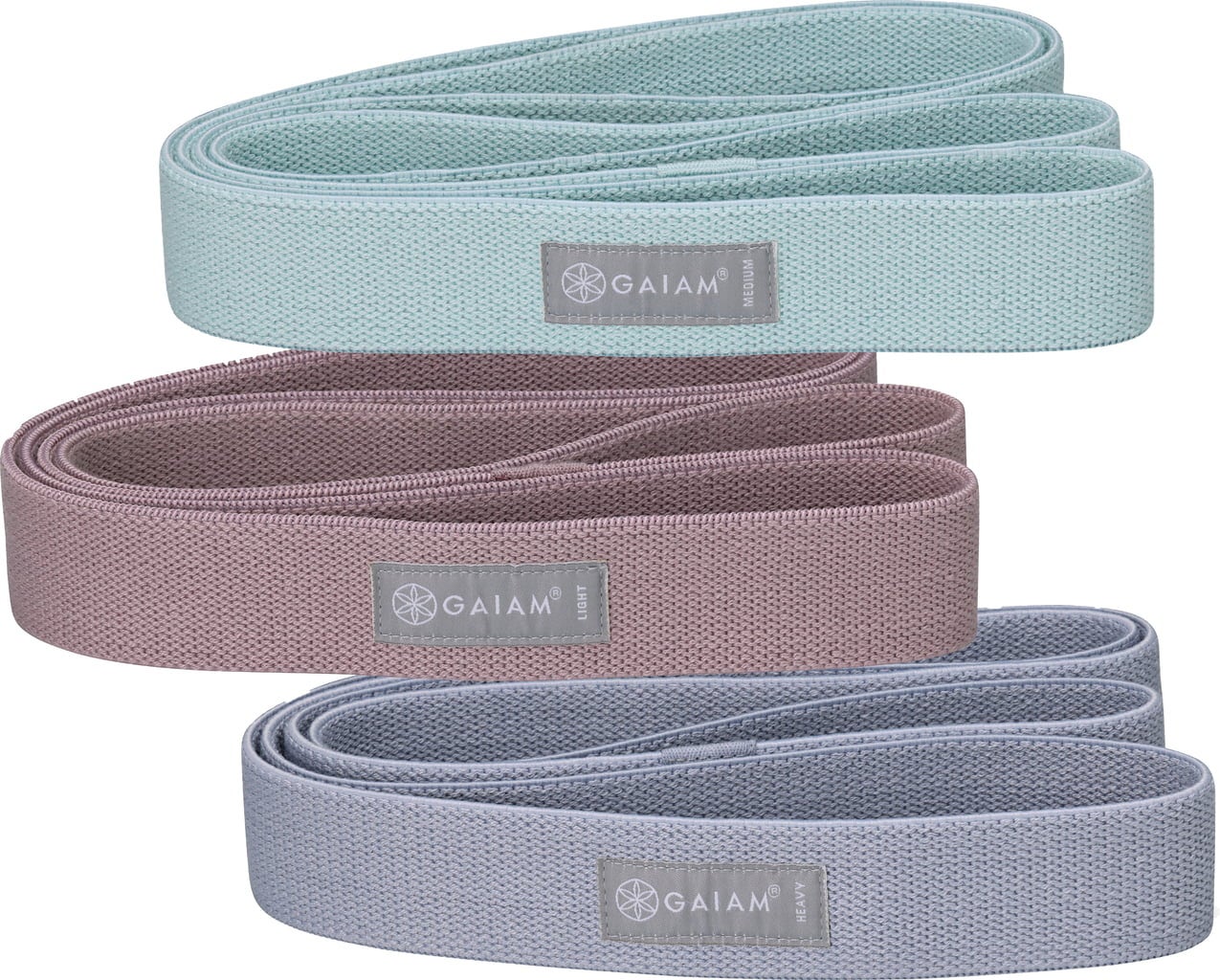 GAIAM Fitness Fabric Super Bands - Multi Color