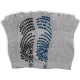 Grippy Toeless Yoga Socks - Grey, Double Pack