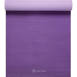 GAIAM Yoga Mat Premium Plum - Prune clair/prune foncé