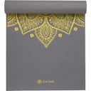GAIAM SOLUR Yogamatta Premium - Ljusgrå med citrongult mönster