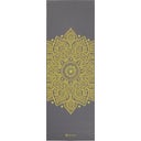 GAIAM SOLUR Yogamatta Premium - Ljusgrå med citrongult mönster
