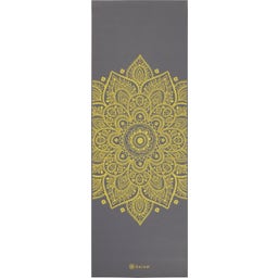 GAIAM SOLUR Yogamatta Premium - Ljusgrå med citrongult mönster
