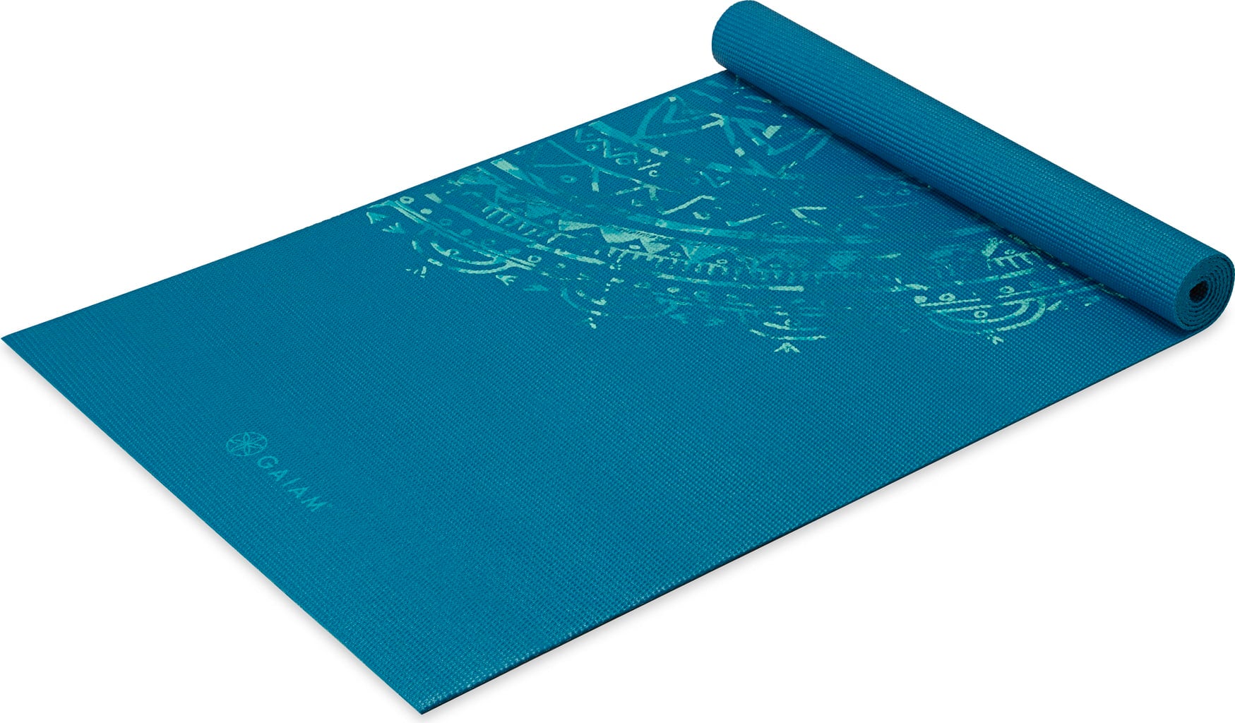 GAIAM Tapete De Yoga Classic JADE MANDALA - Azul com mandala jade