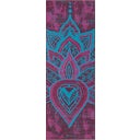 GAIAM Yogamatte Premium BE FREE - Schwarz/Rosa mit Sonne & Mond/Lotus & Om