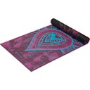 GAIAM Yogamatte Premium BE FREE - Schwarz/Rosa mit Sonne & Mond/Lotus & Om