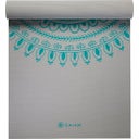 GAIAM Yoga Mat Premium MARRAKESCH XL - gris avec motif turquoise