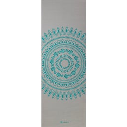 GAIAM Yoga Mat Premium MARRAKESCH XL - gris avec motif turquoise