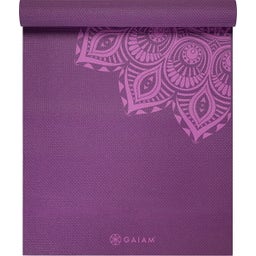 GAIAM Yogamatte Premium MANDALA - Lila mit Mandala