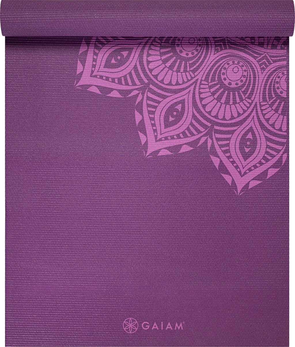 GAIAM MANDALA Yogamatta Premium - Lila med mandala