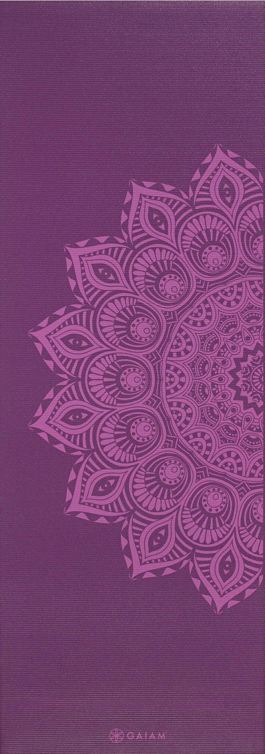GAIAM MANDALA Yogamatta Premium - Lila med mandala