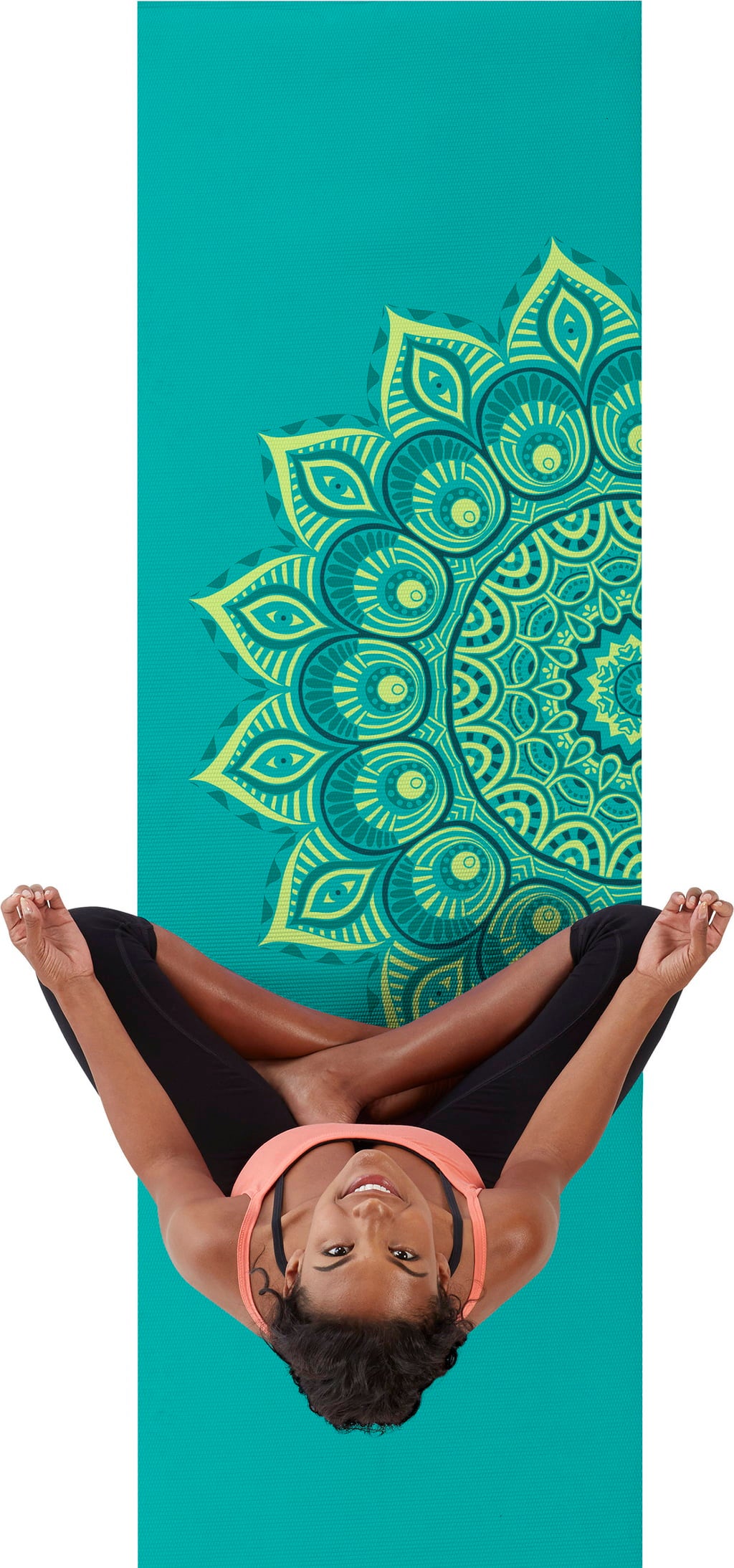 GAIAM Premium CAPRI jógamatrac - Türkiz Capri Mandalával