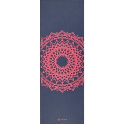 GAIAM Yogamatte Classic ROSA MARRAKESCH - Graublau mit Rosa Marrakesch Muster