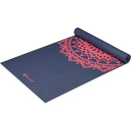 GAIAM Yogamatte Classic ROSA MARRAKESCH - Graublau mit Rosa Marrakesch Muster