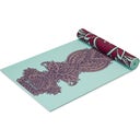 GAIAM Esterilla de Yoga Premium ZARA-ROGUE - Turquesa con estampado rojo