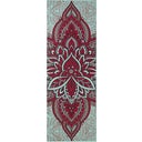 GAIAM Esterilla de Yoga Premium ZARA-ROGUE - Turquesa con estampado rojo