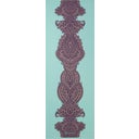 GAIAM Esterilla de Yoga Premium ZARA-ROGUE - Turquesa con estampado rojo