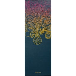 GAIAM Tappetino da Yoga VIVID ZEST - Blu scuro con fantasia colorata
