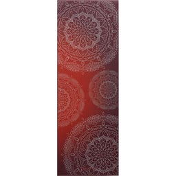 GAIAM METALLIC SUN Yogamatta Premium - Nyanser av rött med vita mandalas