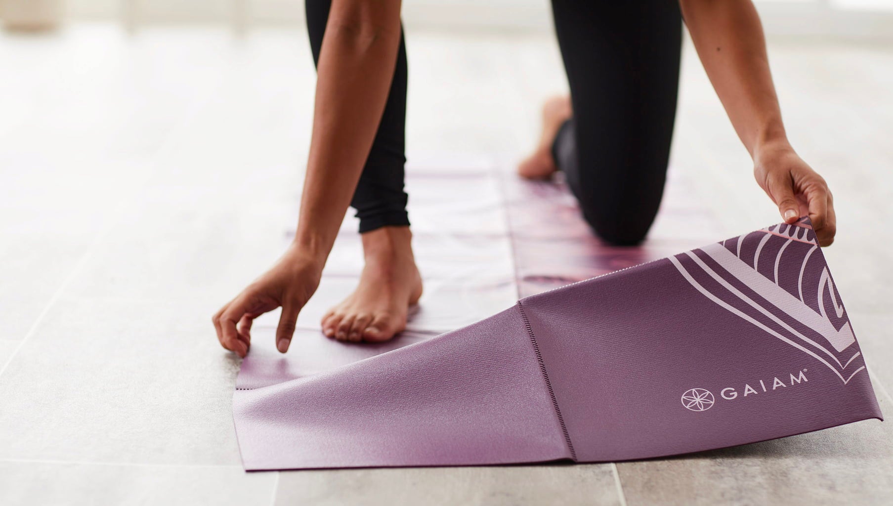 GAIAM Yogamatte CRANBERRY POINT faltbar - 1 Stk