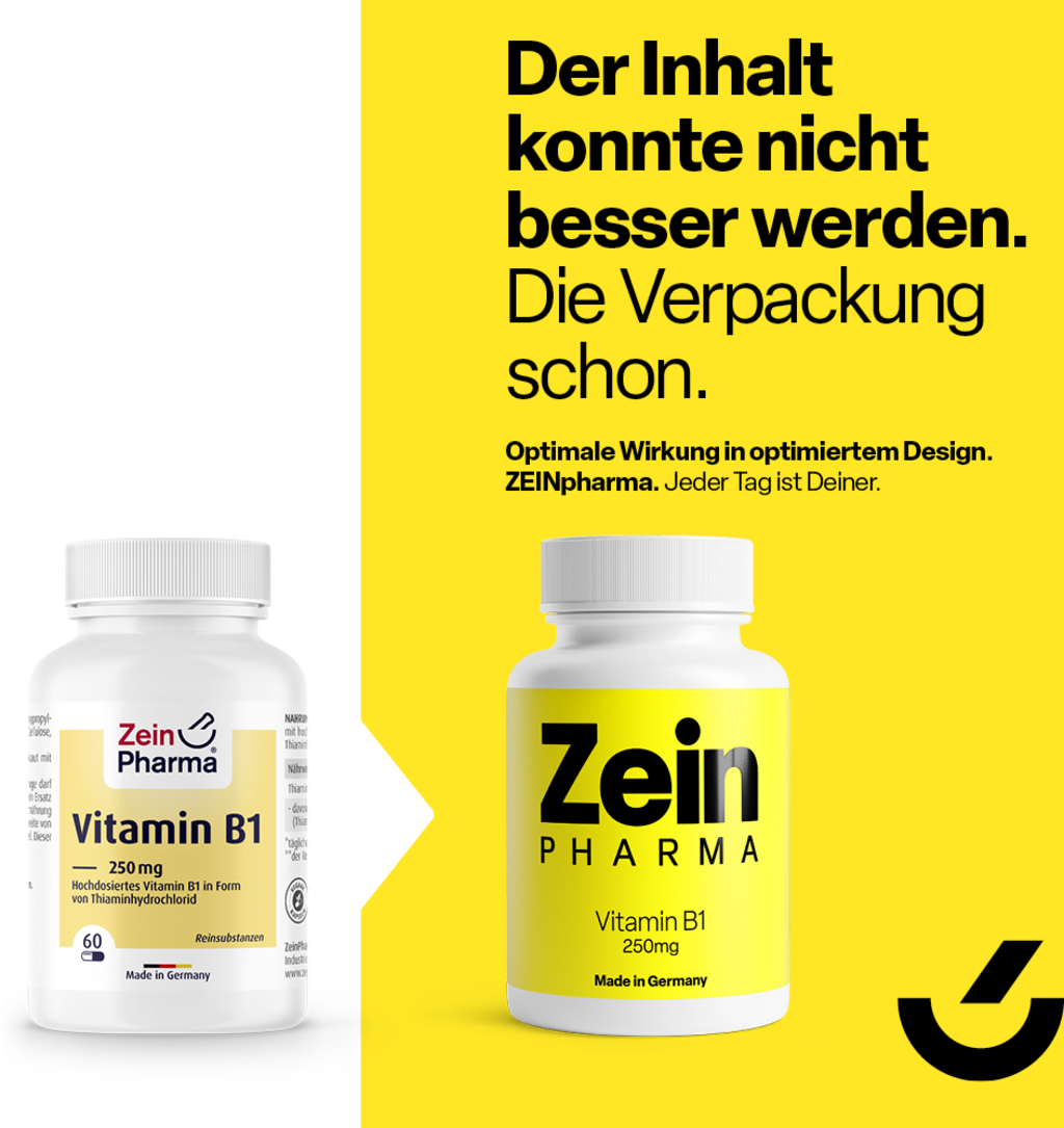 ZeinPharma Vitamin B1 250 mg - 60 Kapslar
