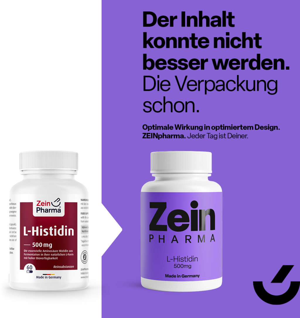 ZeinPharma L-Histidine 500 mg - 60 gélules