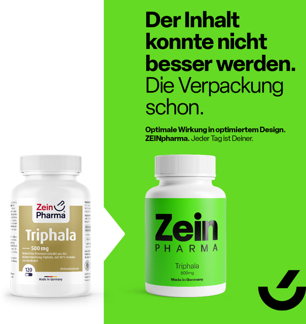 ZeinPharma Triphala izvleček 500 mg - 120 kaps.