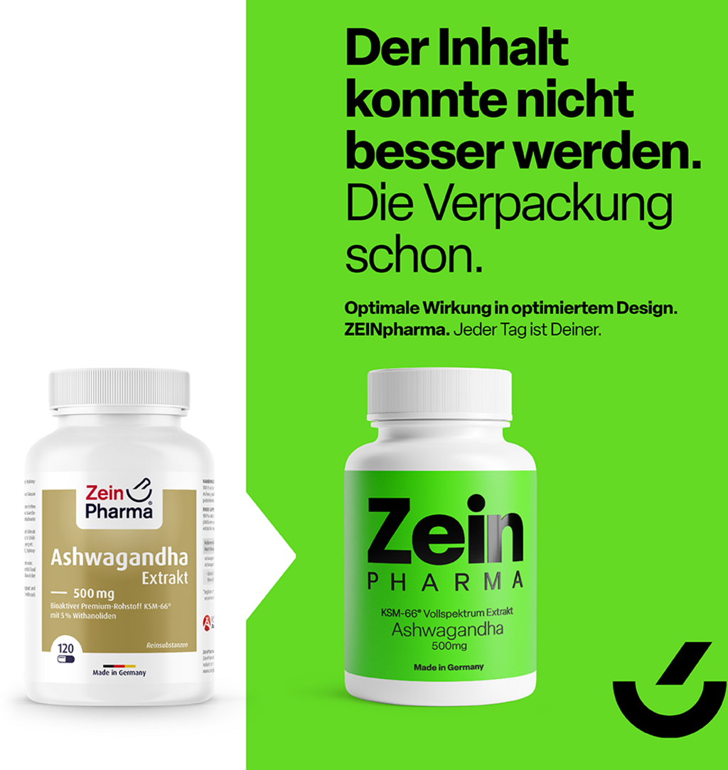 ZeinPharma Estratto di Ashwagandha 500 mg - 120 capsule
