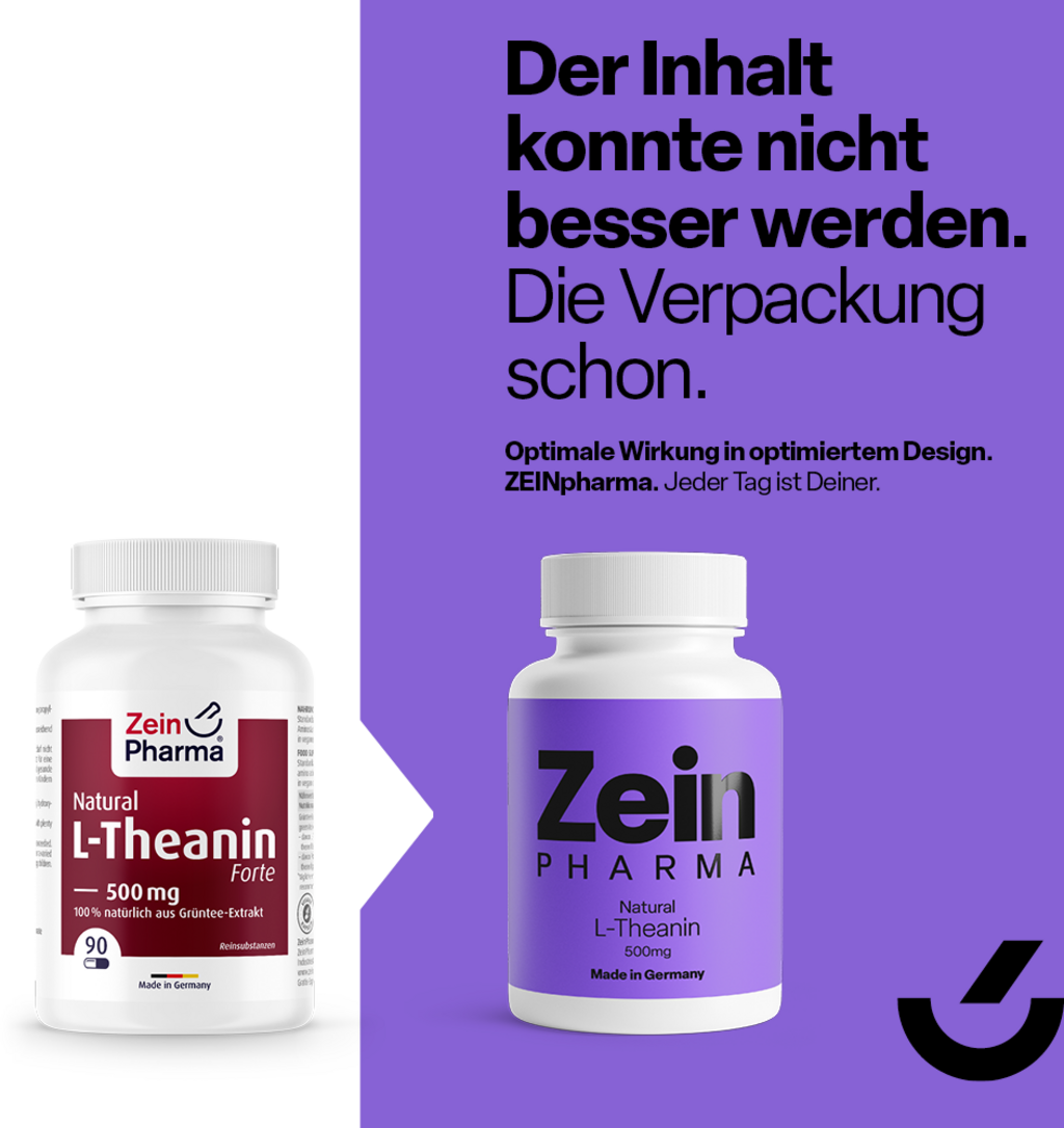 ZeinPharma L-Theanine Natural 500mg - 90 Capsules