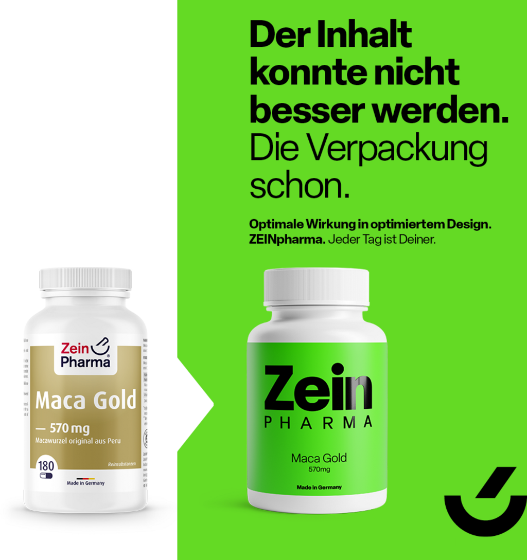 ZeinPharma Maca Gold 570 mg - 180 Kapseln