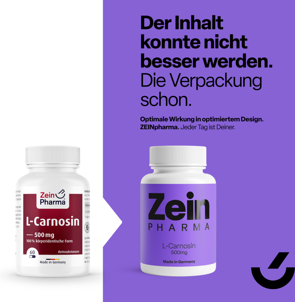 ZeinPharma L-Carnosine 500mg - 60 Capsules