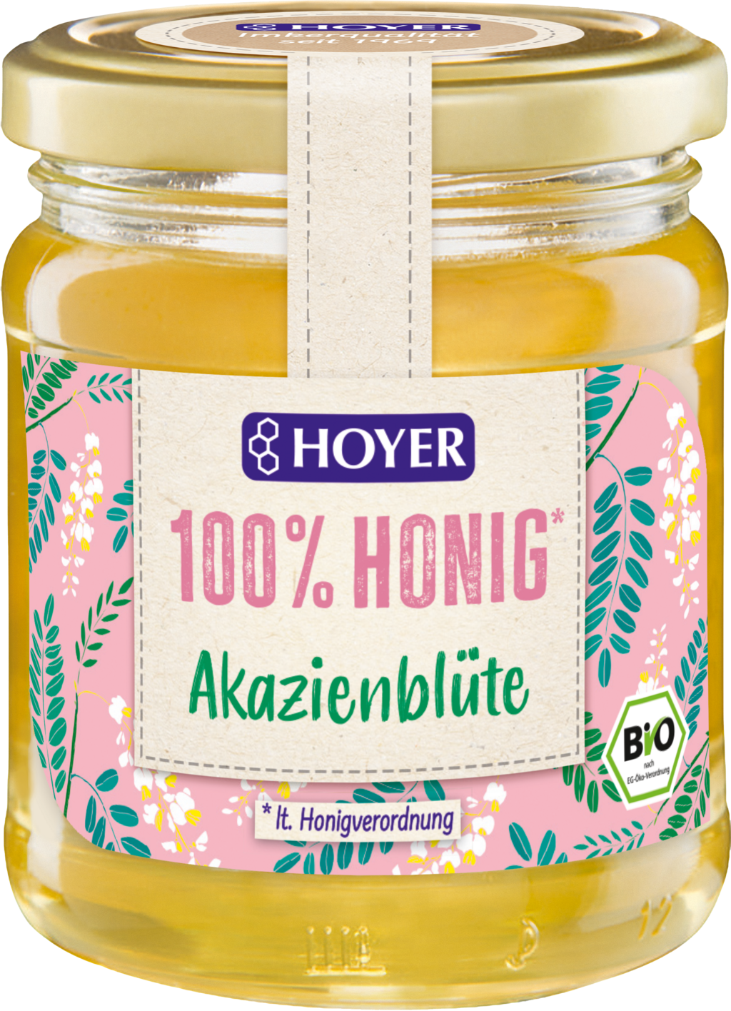 HOYER Akazienhonig Bio - 250 g - Glas