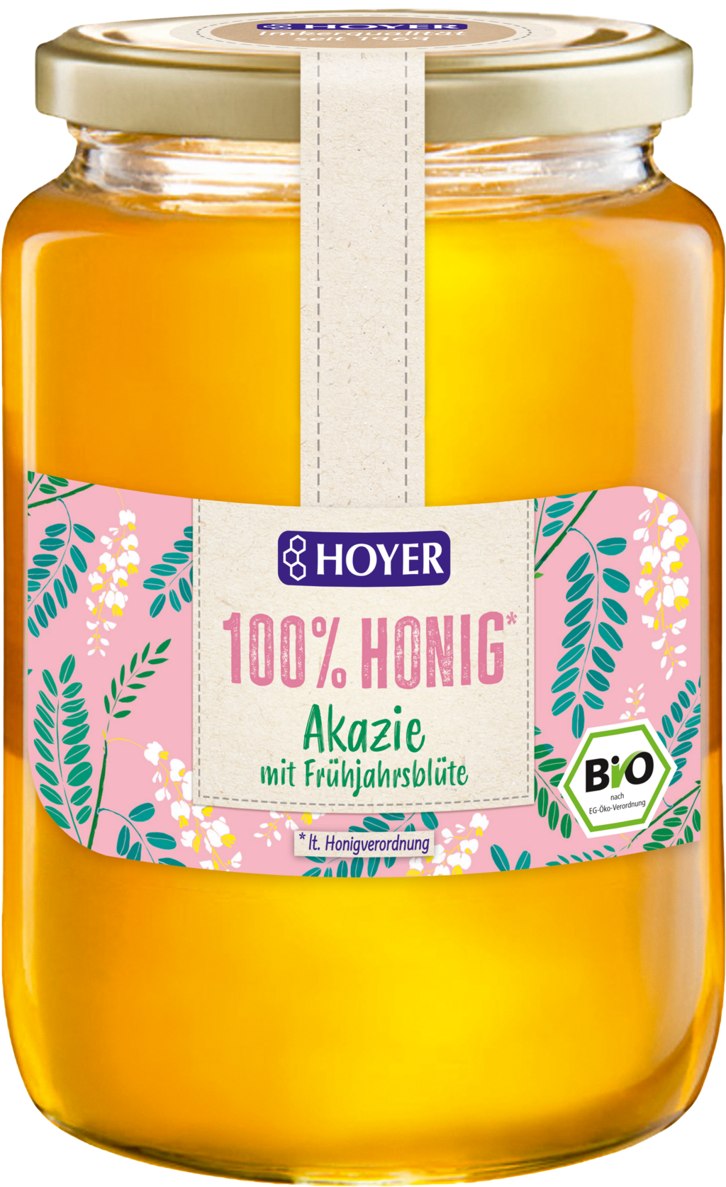 HOYER Bio akáciový med s jarnými kvetmi