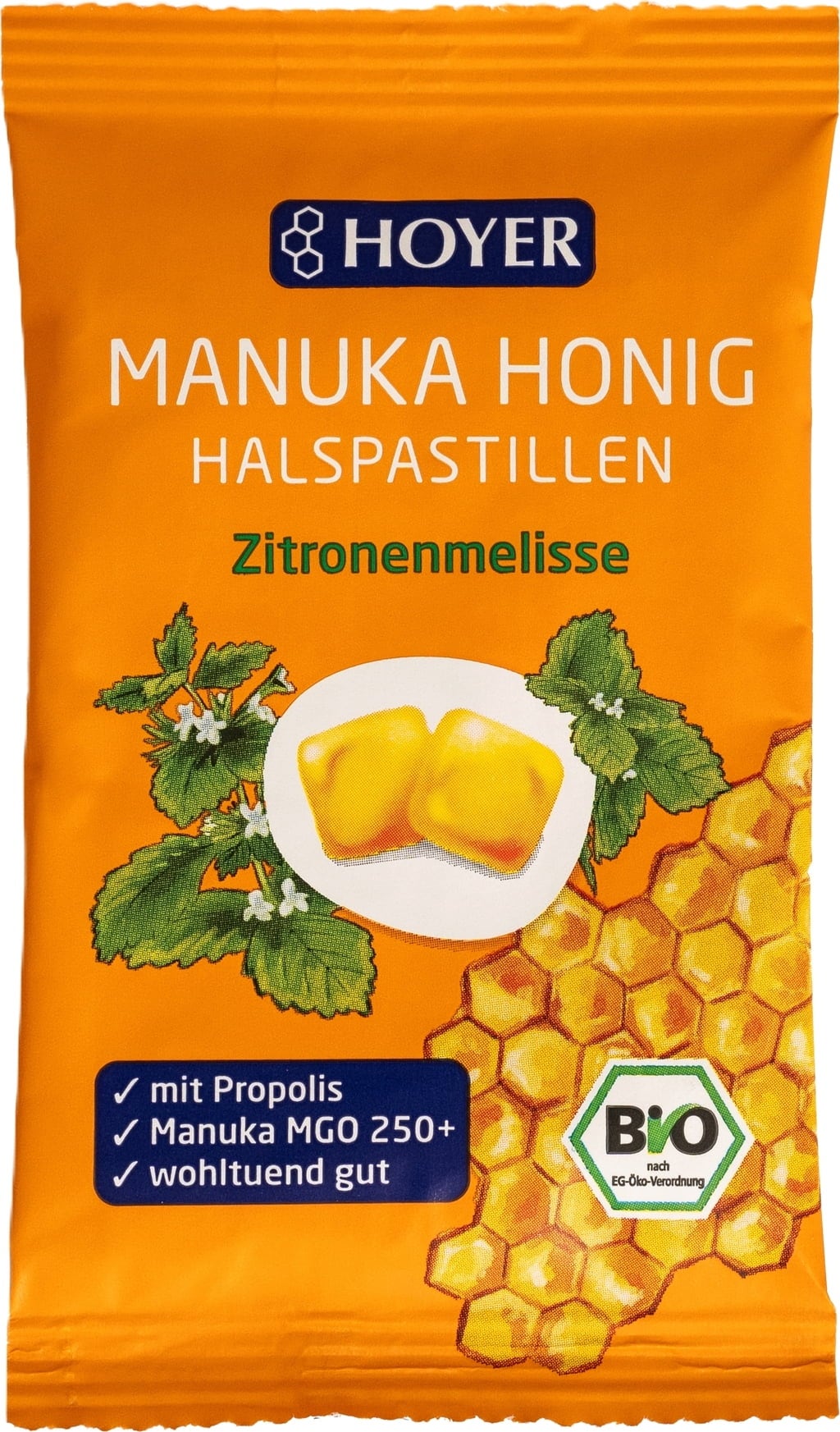 Biologische Manuka Honing Keelpastilles Citroenmelisse