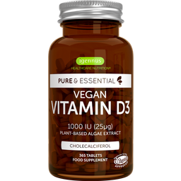 Pure & Essential - Vegan Vitamin D3 1000 IE (25µg) - 365 Tabletten