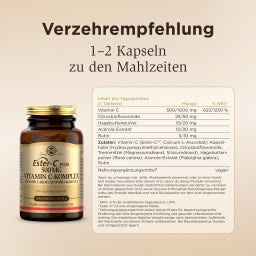 Solgar® Ester-C® Plus 500 mg Vitamin C-Komplex - 50 Kapseln