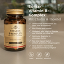 Vitamin B-Komplex mit Cholin und Inositol - 50 Kapseln