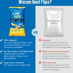 Hempions Bio Hemp Flips Sea Salt - 70 g