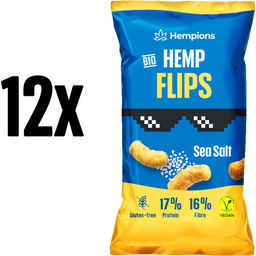 Hempions Bio Hemp Flips Sea Salt - 12 x 70 g
