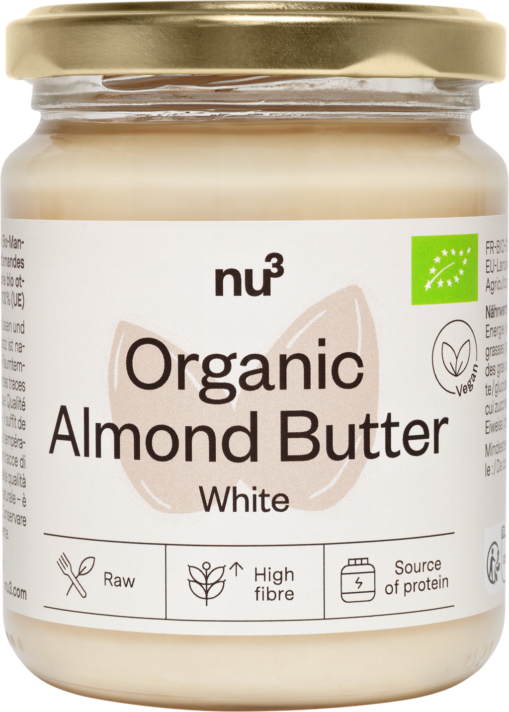 nu3 Bio Almond Butter White