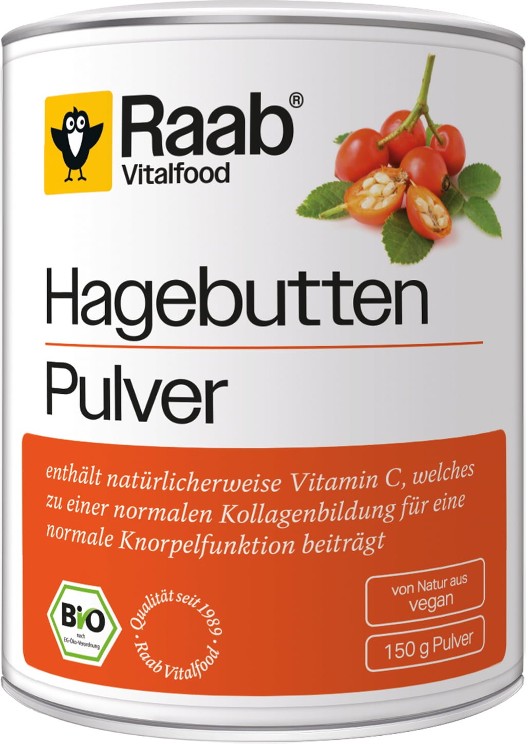 Raab Vitalfood Luomu ruusunmarjajauhe
