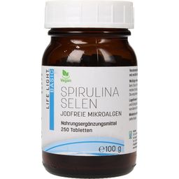 Life Light Spirulina, szelén, élesztő-mentes - 250 tabletta