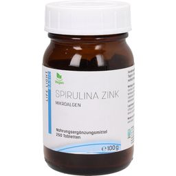 Life Light Cynk Spirulina, bez drożdży - 250 Tabletki