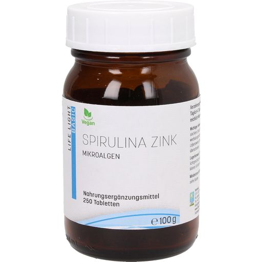 Life Light Zink Spirulina, hefefrei - 250 Tabletten