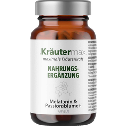 Kräutermax Melatonin 1 mg & Passionsblume+ - 100 Kapseln