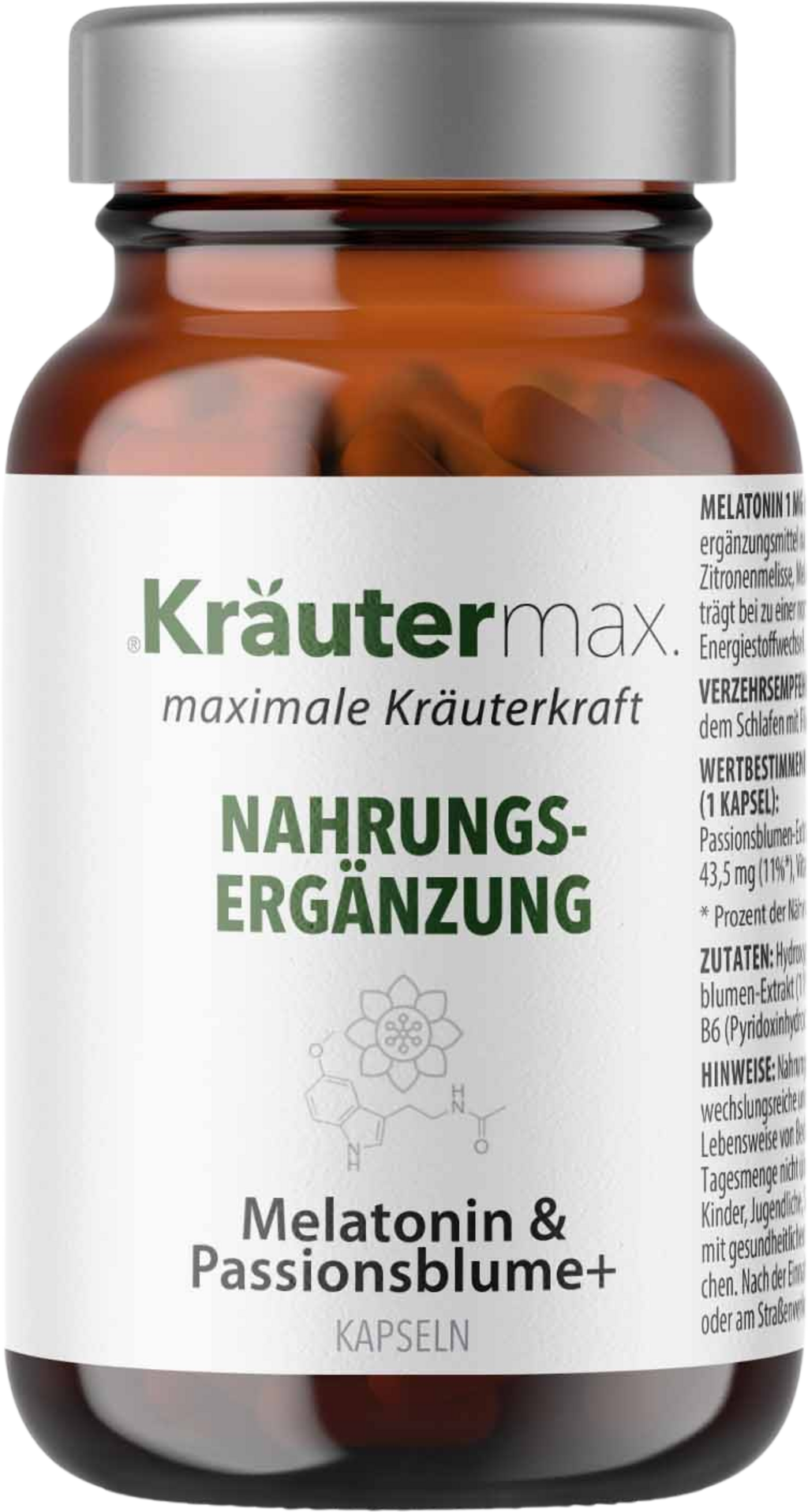 Kräutermax Melatonín 1 mg a mučenka+