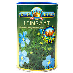 BioKing Biologisch Gekiemd en Gemalen Lijnzaad - 450 g